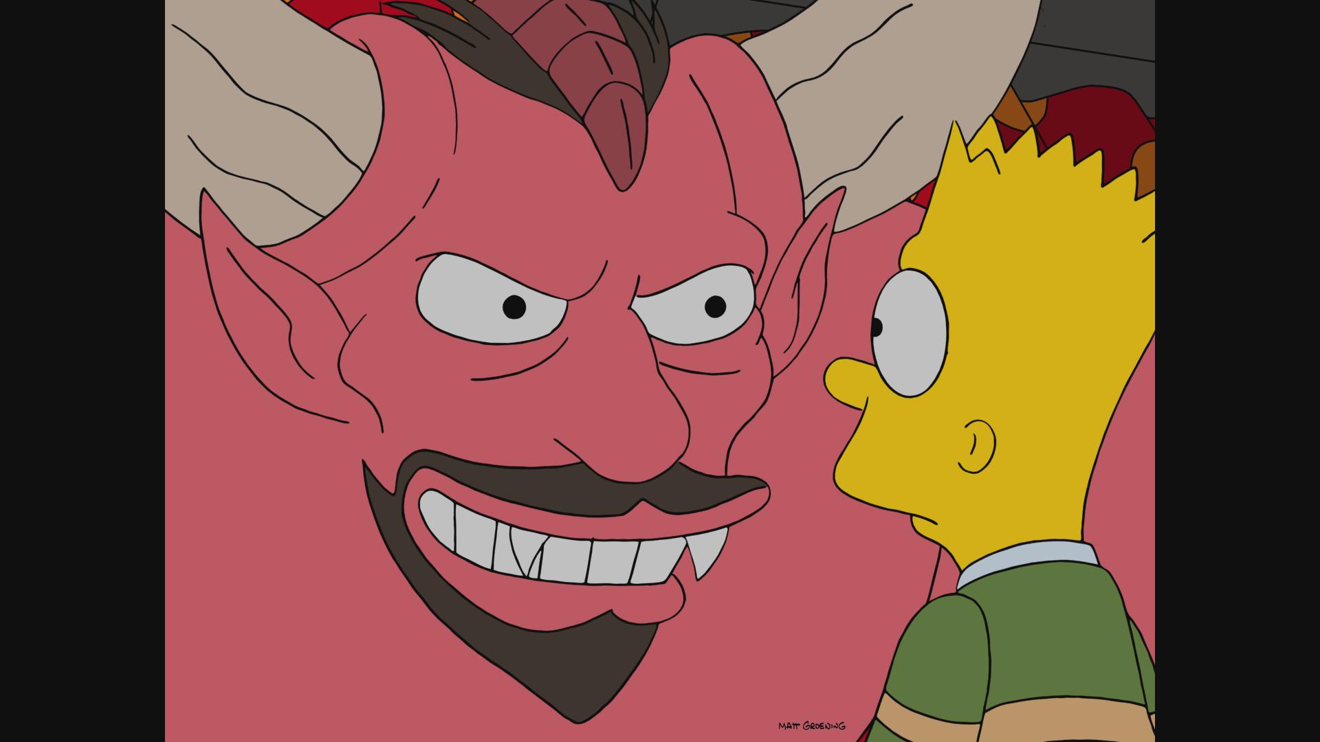 An early Halloween: Bart vs. Satan and grease